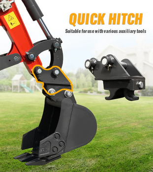 Huayee Manual Quick Coupler. Designed to work most mini excavator attachments with 25mm pins.