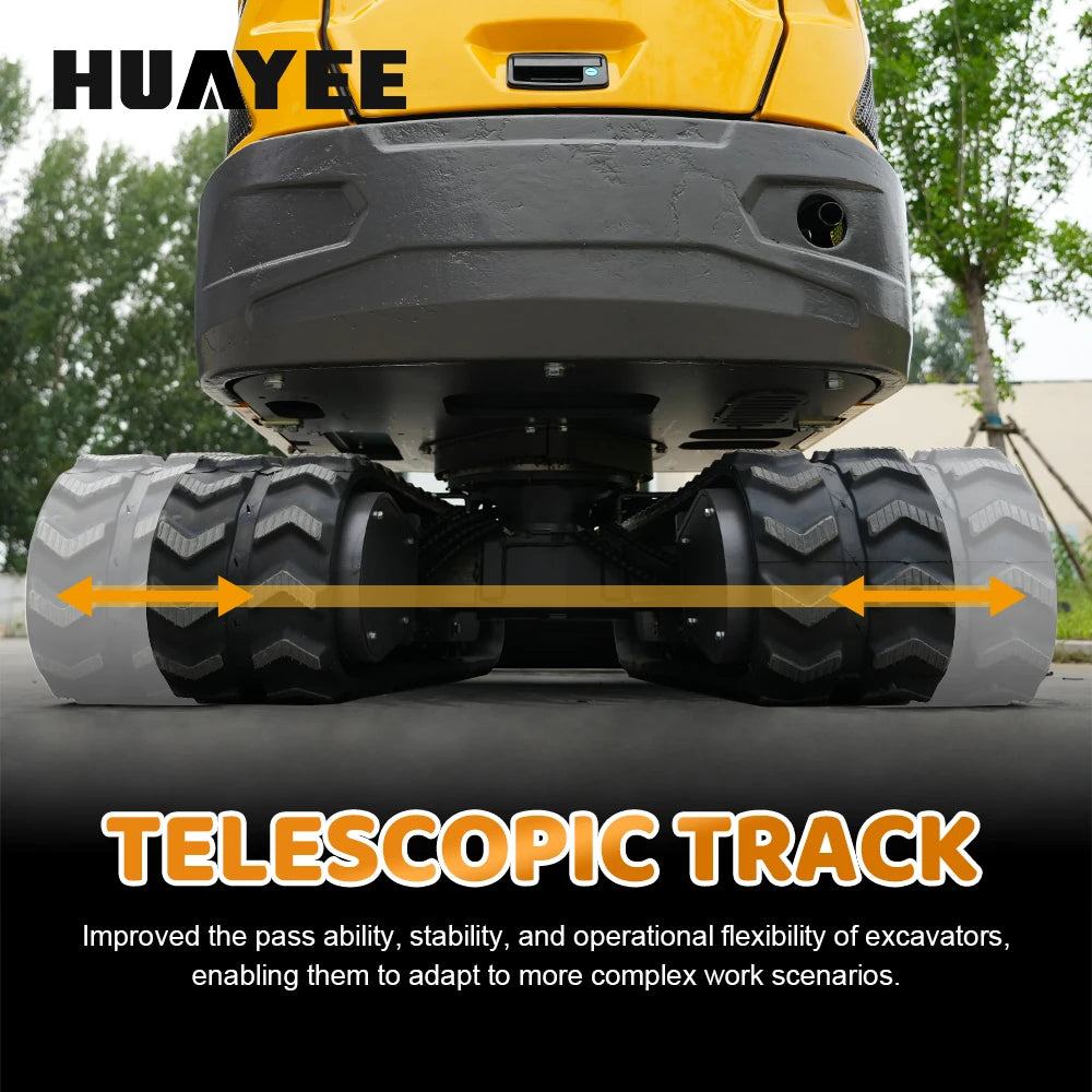 HUAYEE SHY15 MINI EXCAVATOR W/KUBOTA DIESEL AND LOADED WITH FEATURES