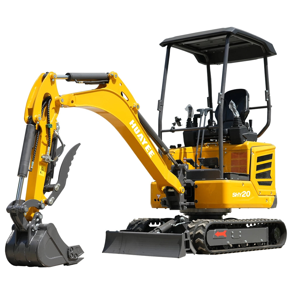 HUAYEE SHY20 MINI EXCAVATOR W/ KUBOTA D902 DIESEL ENGINE & LOADED W/ FEATURES