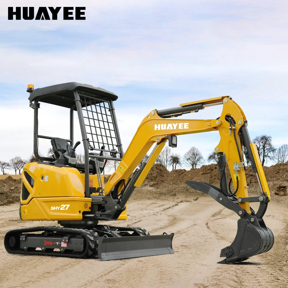 HUAYEE SHY27 MINI EXCAVATOR W/ KUBOTA D1105 ENGINE & LOADED WITH FEATURES